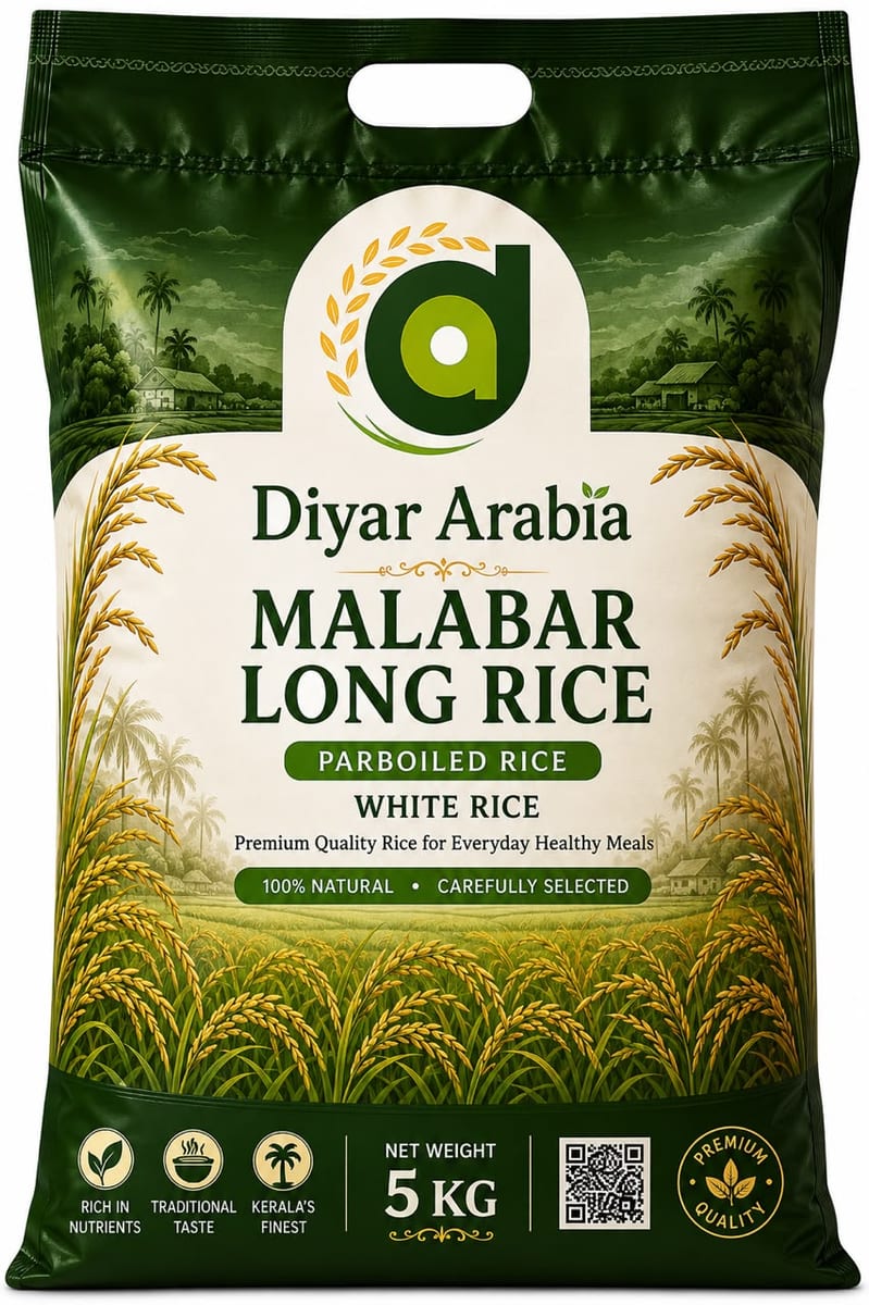 أرز طويل الحبة وأبيض